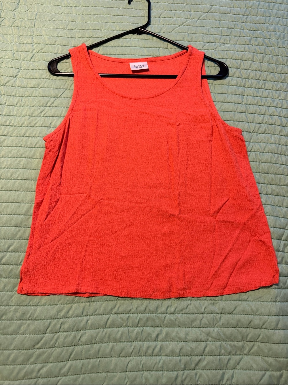 Eileen Fisher Coral Sleeveless Tank Top
